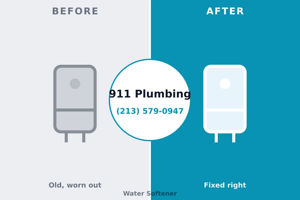 Before and after: plumbing repair Flordell Hills, MO